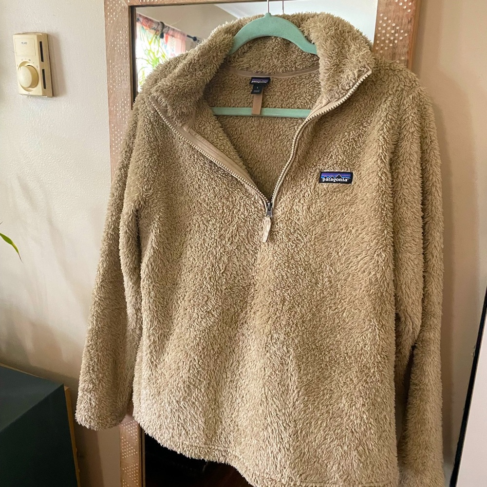 Patagonia Women's Los Gatos Fleece 1/4-Zip, Color: Shroom Taupe, Size: L